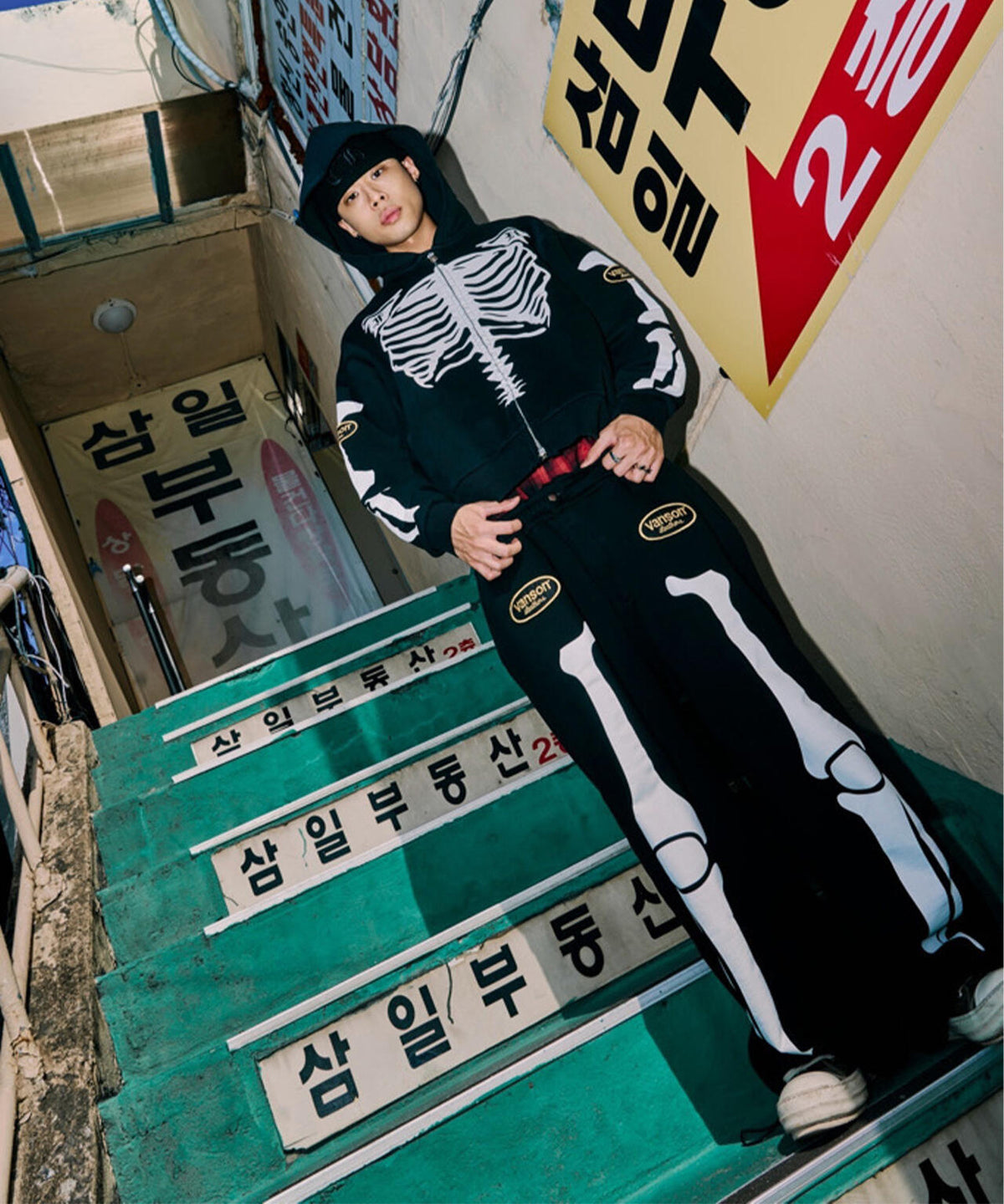 FR(13)NDS×Vanson Leathers/フレンズ×バンソンレザーズ/BONE PANTS
