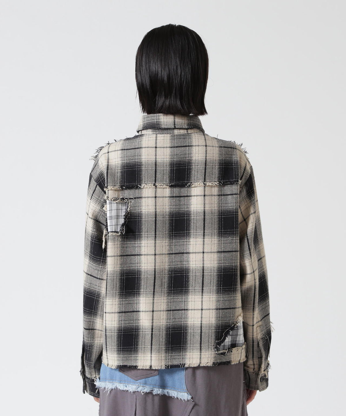 FR(13)NDS/フレンズ/WOMEN DAMAGE CHECK SHIRT