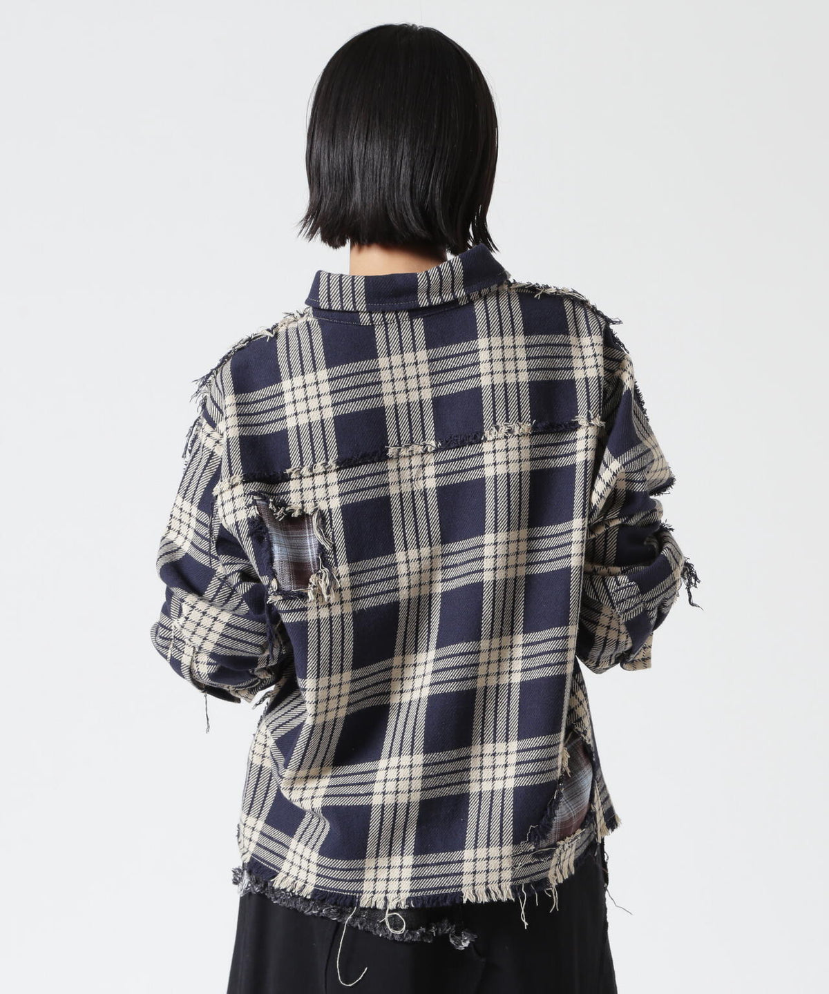 FR(13)NDS/フレンズ/WOMEN DAMAGE CHECK SHIRT