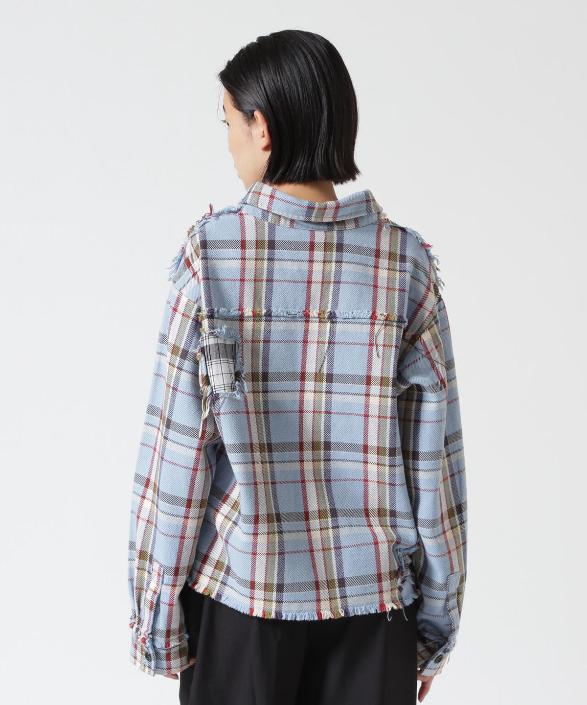FR(13)NDS/フレンズ/WOMEN DAMAGE CHECK SHIRT