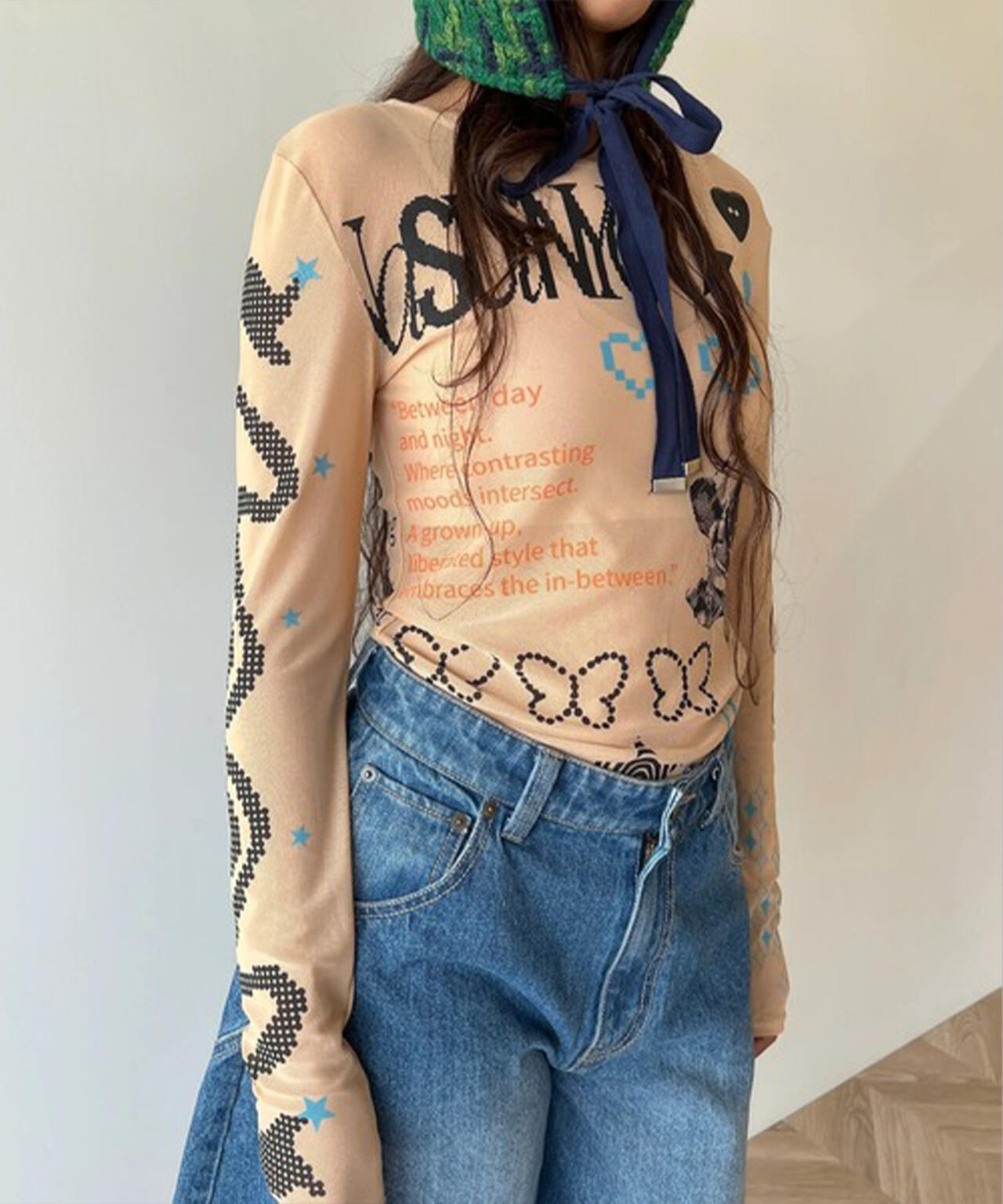 anna sui nyc/アナ スイ エヌワイシー/コラージュシアートップス