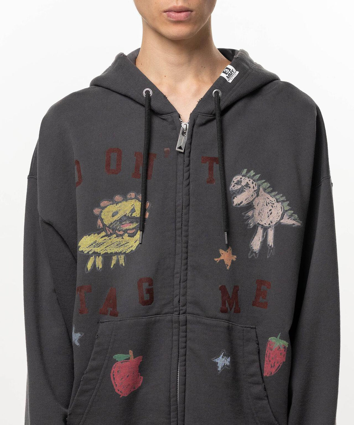 Maison MIHARAYASUHIRO/メゾン ミハラヤスヒロ/KIDS DOODLE PRINTED ZIP-UP HOODIE