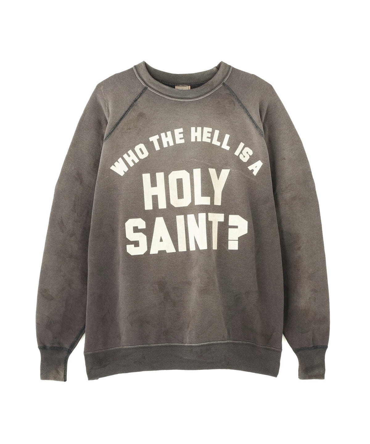 SAINT MICHAEL/セントマイケル/RAGLAN CRW N SWT/HOLY SAINT?/BLACK