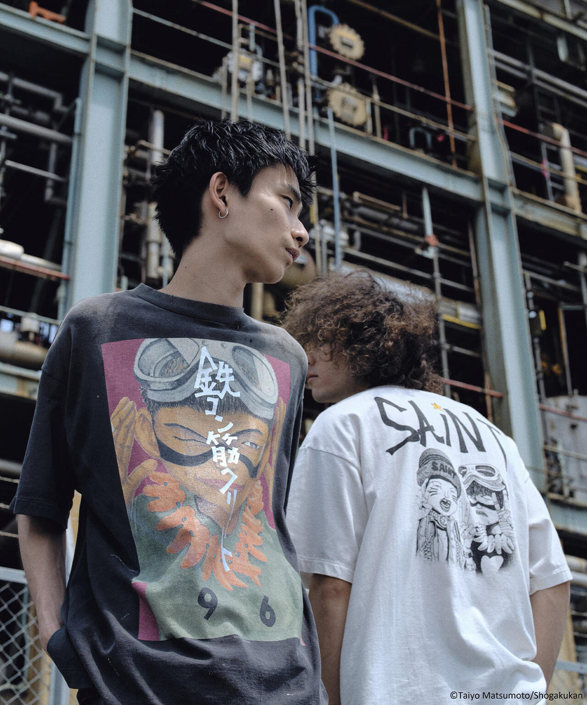 SAINT MICHAEL/セントマイケル/鉄コン筋クリート_SS T-SHIRT/KURO