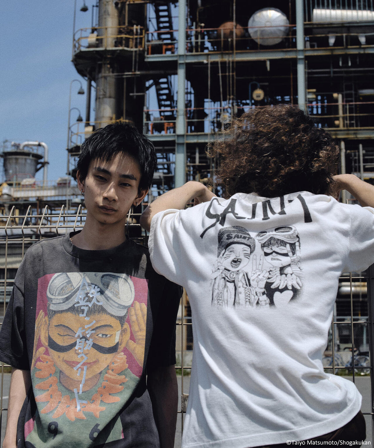 SAINT MICHAEL/セントマイケル/鉄コン筋クリート_SS T-SHIRT/KURO