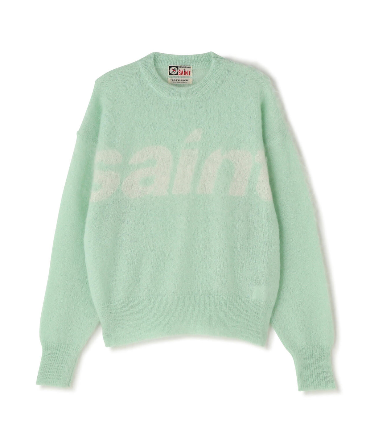 SAINT MICHAEL/セントマイケル/MOHAIR CREW KNIT/SAINT/GREEN