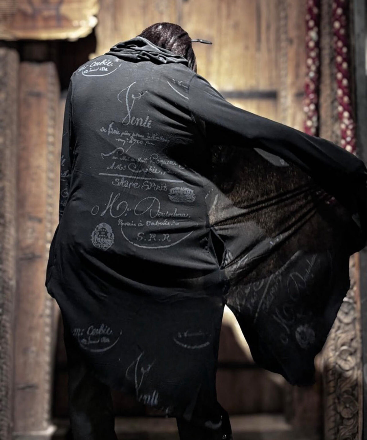 SHARE SPIRIT/シェアースピリット/PRINT LONG CARDIGAN