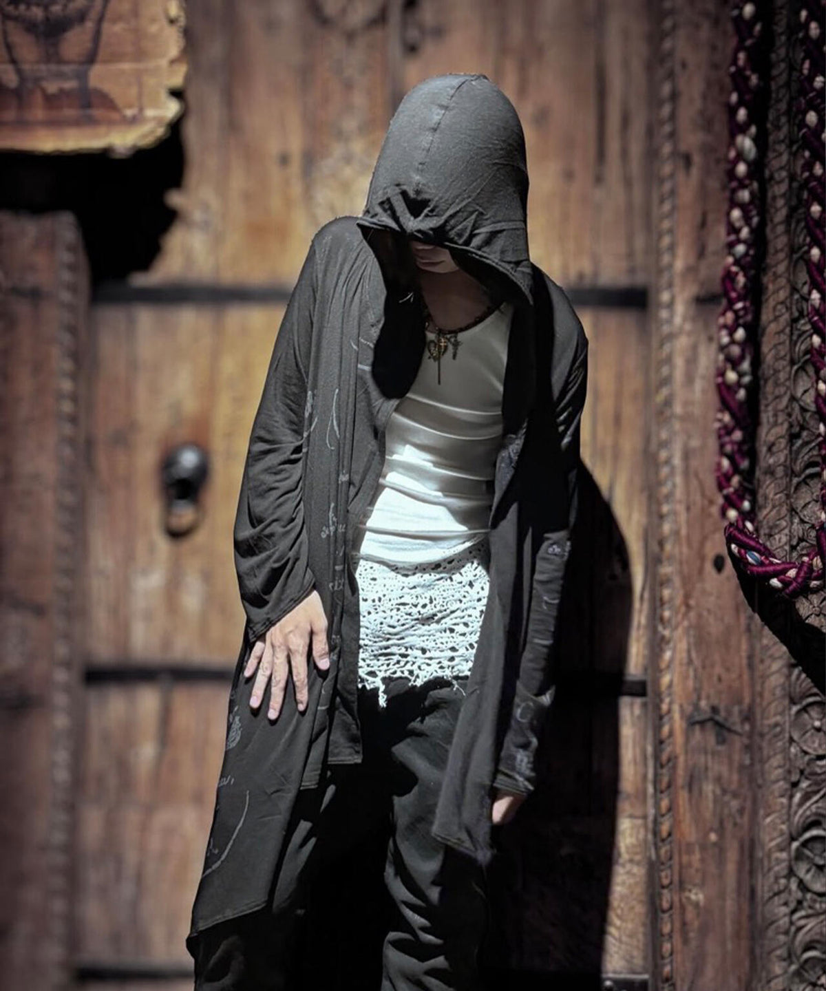 SHARE SPIRIT/シェアースピリット/PRINT LONG CARDIGAN