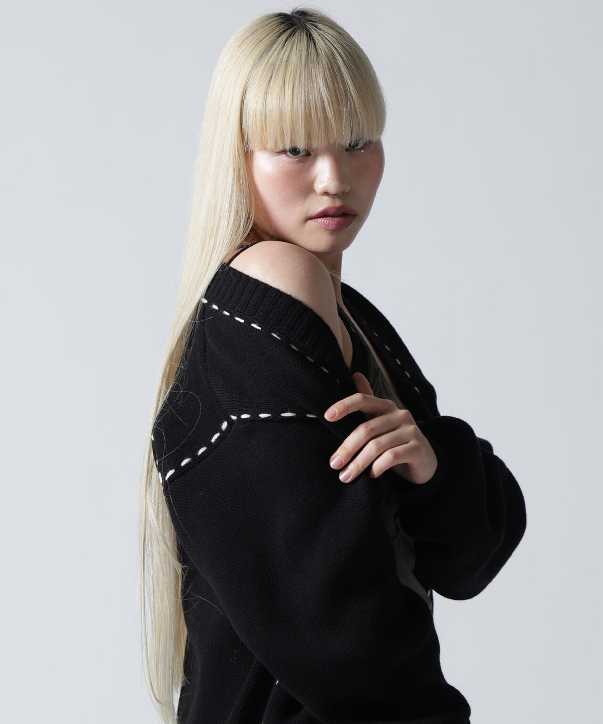FR(13)NDS/フレンズ/WOMEN STITCH KNIT CARDIGAN