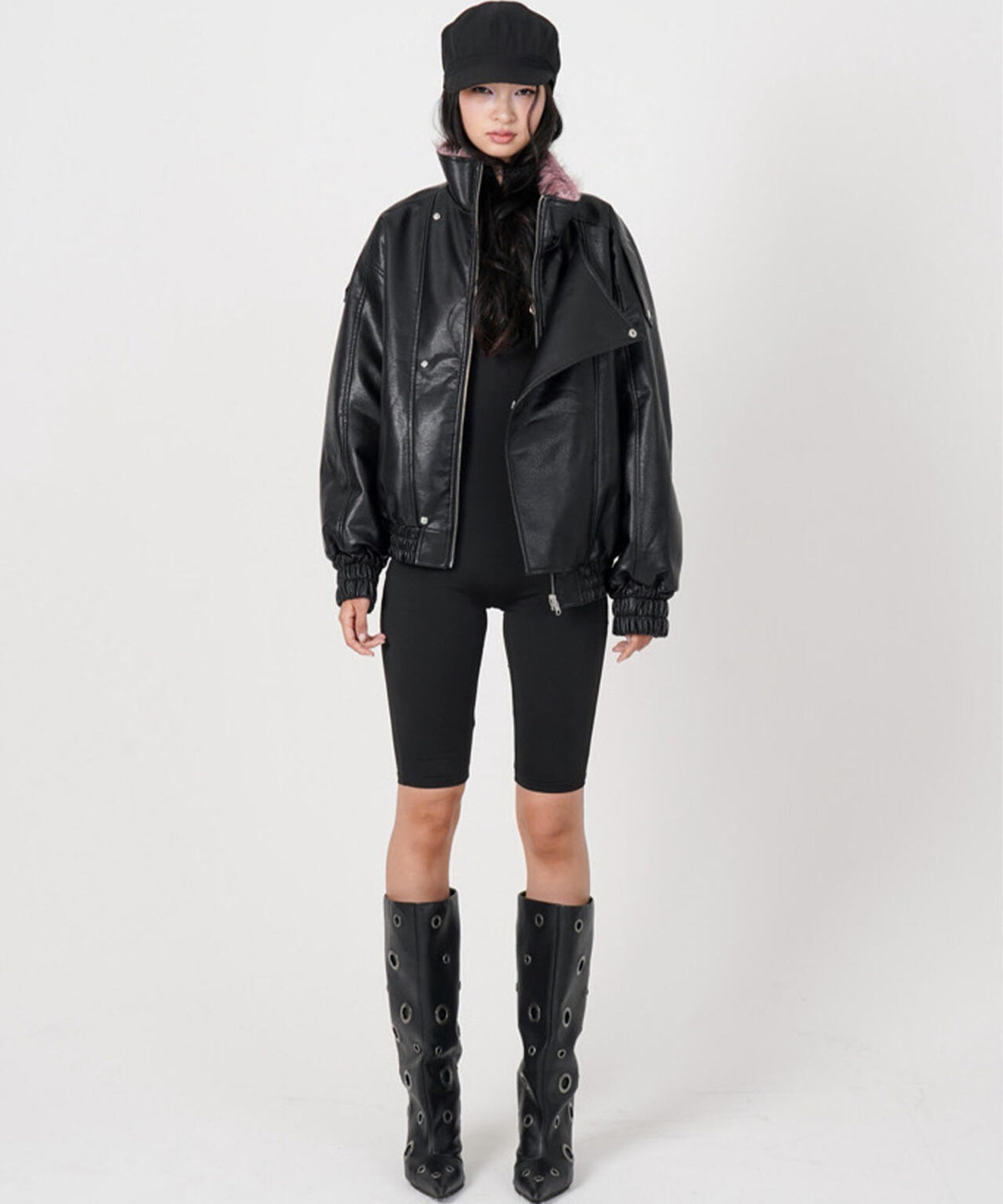 MITSUKI/ミツキ/FAUX LEATHER REVERSIBLE BLOUSON