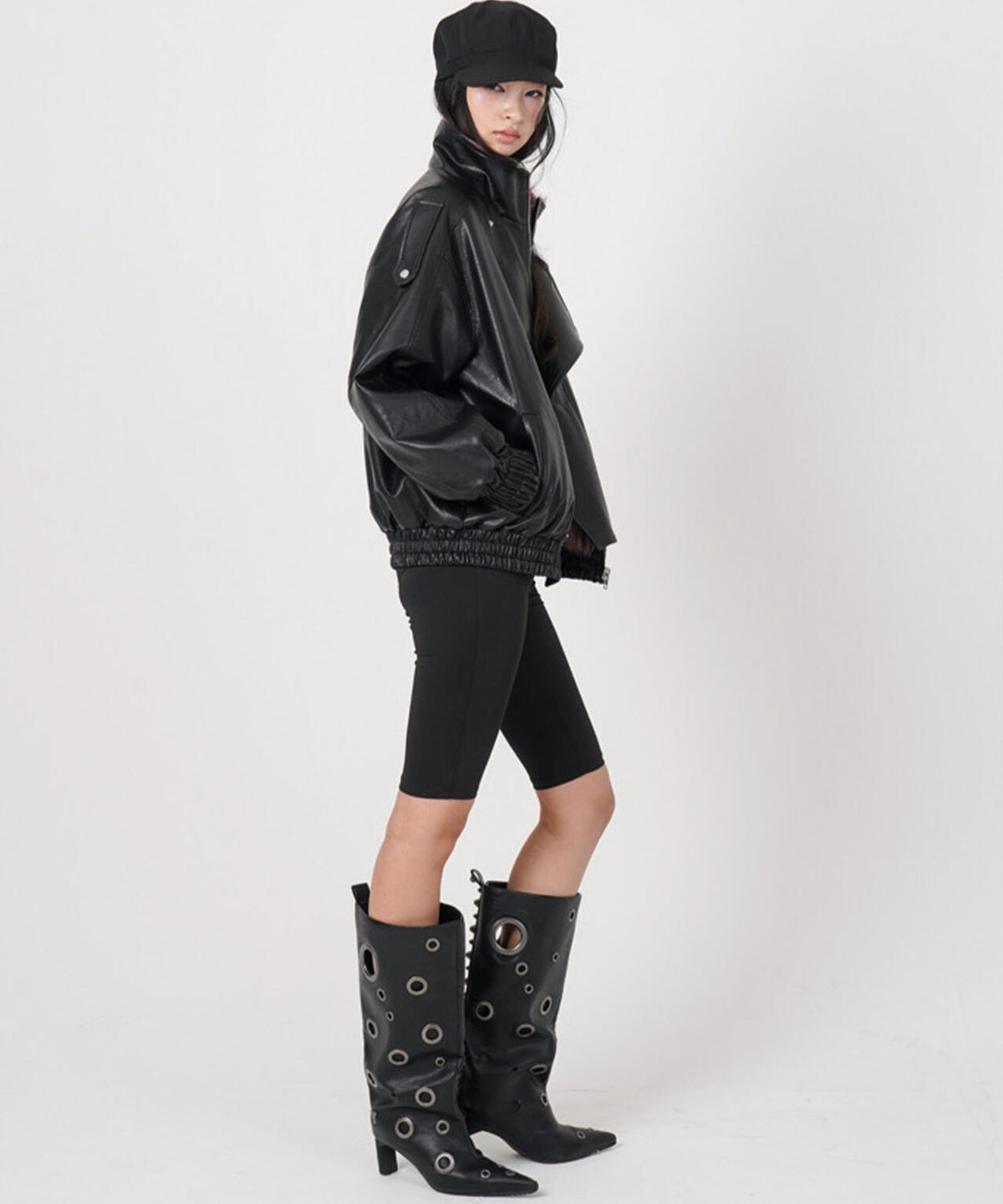 MITSUKI/ミツキ/FAUX LEATHER REVERSIBLE BLOUSON