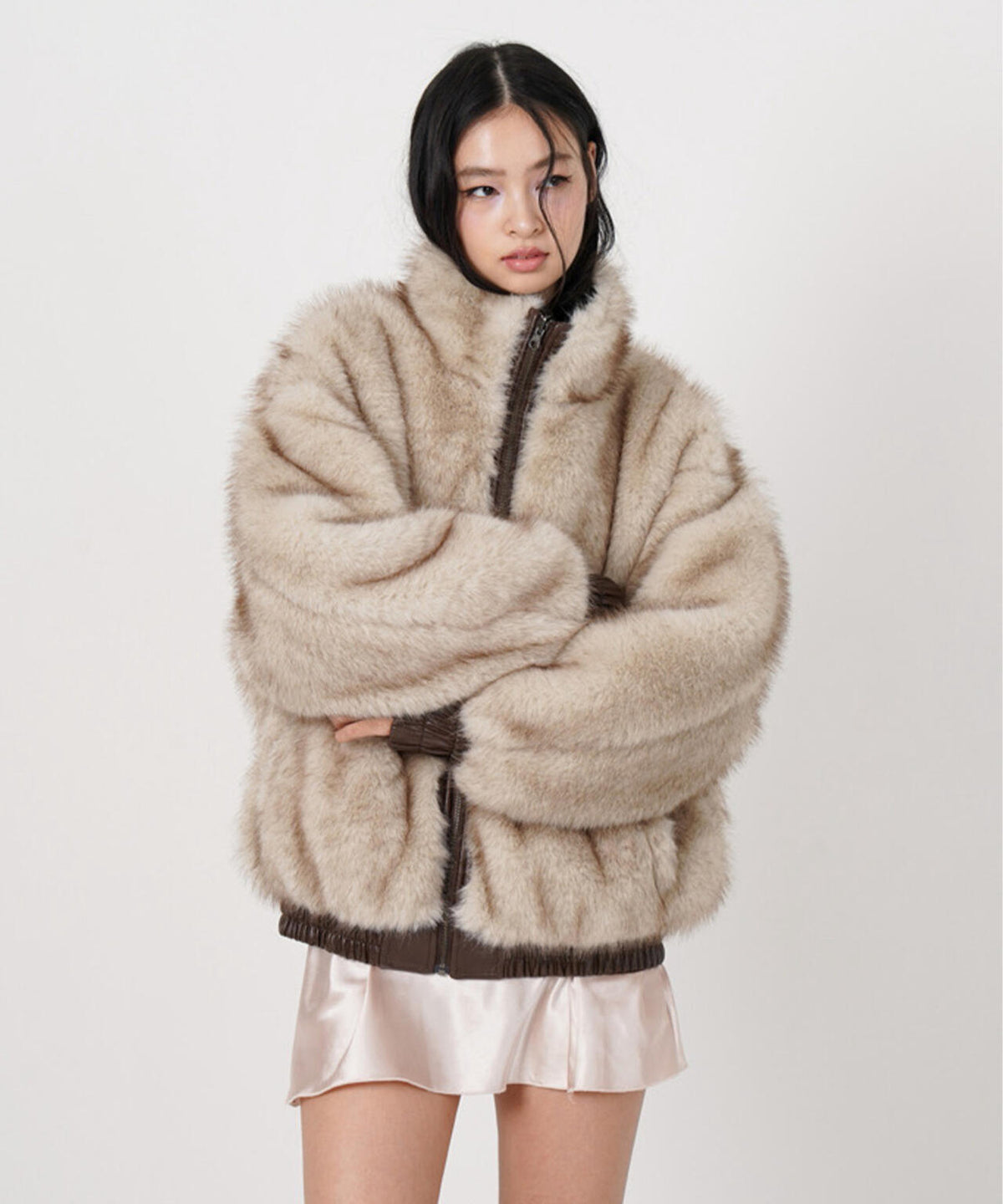 MITSUKI/ミツキ/FAUX LEATHER REVERSIBLE BLOUSON