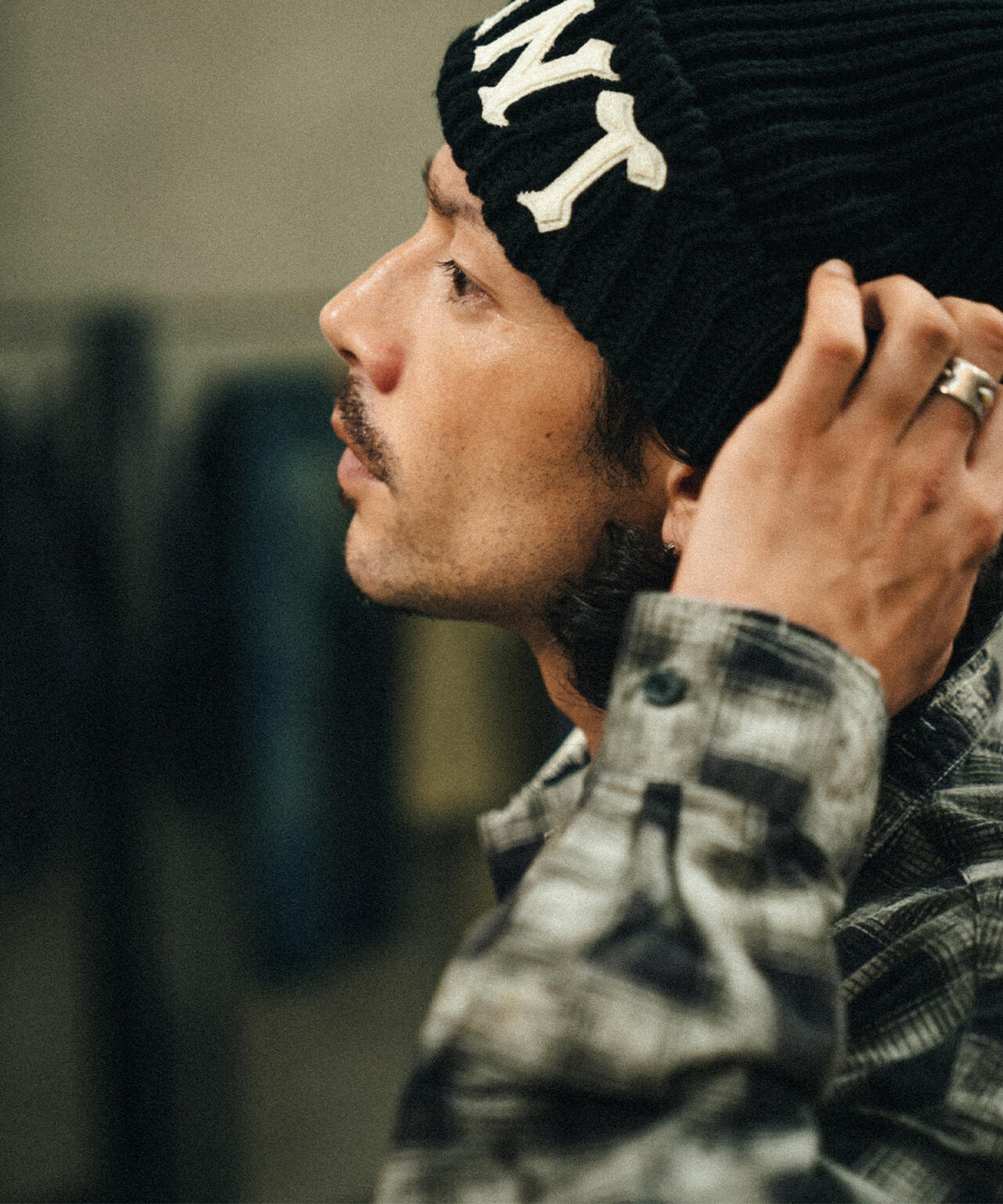 SAINT MICHAEL/セントマイケル/KNIT CAP/SAINT/BLACK