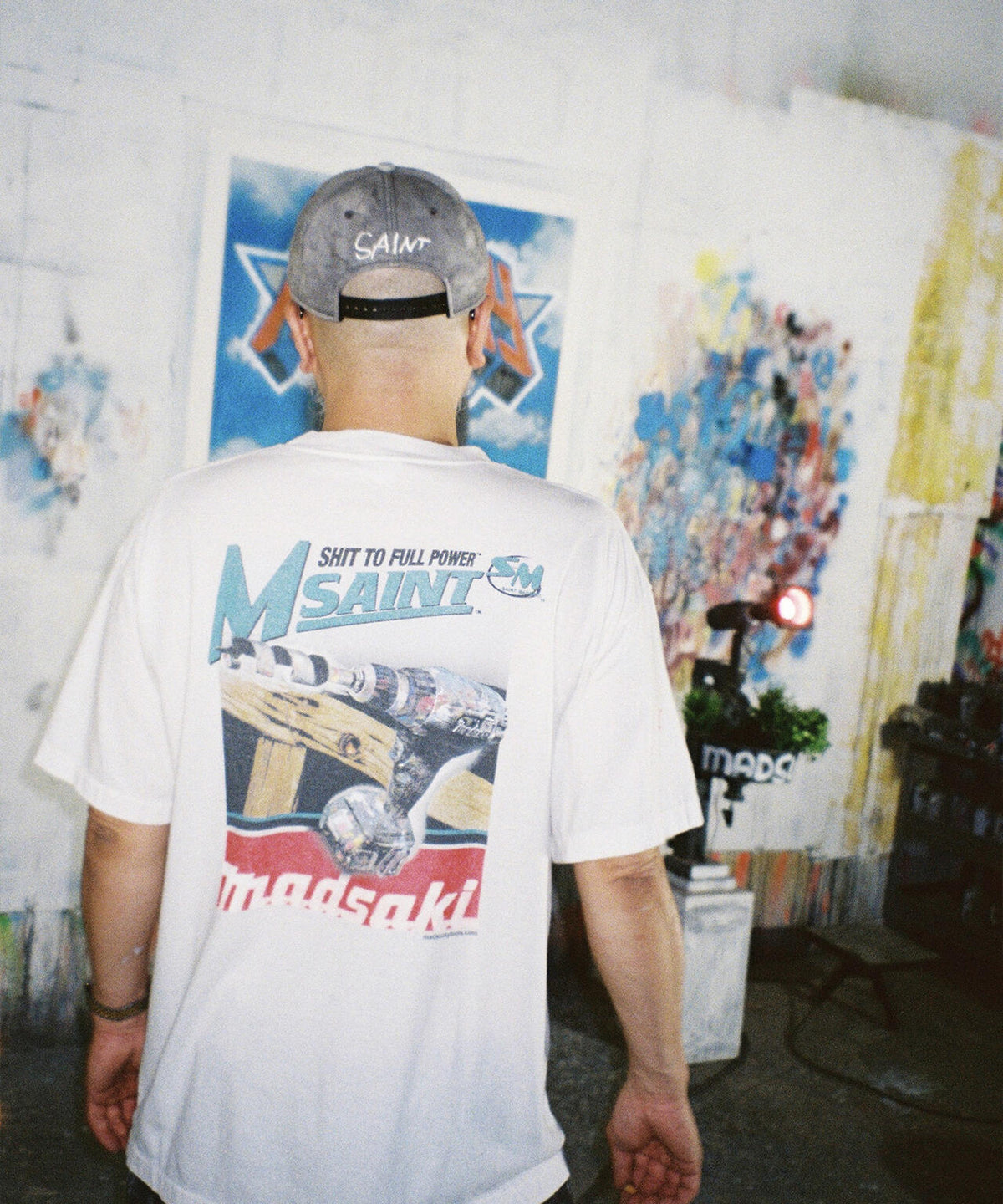 SAINT MICHAEL/セントマイケル/MDS_CAP/SUCK ON/CHARCOAL