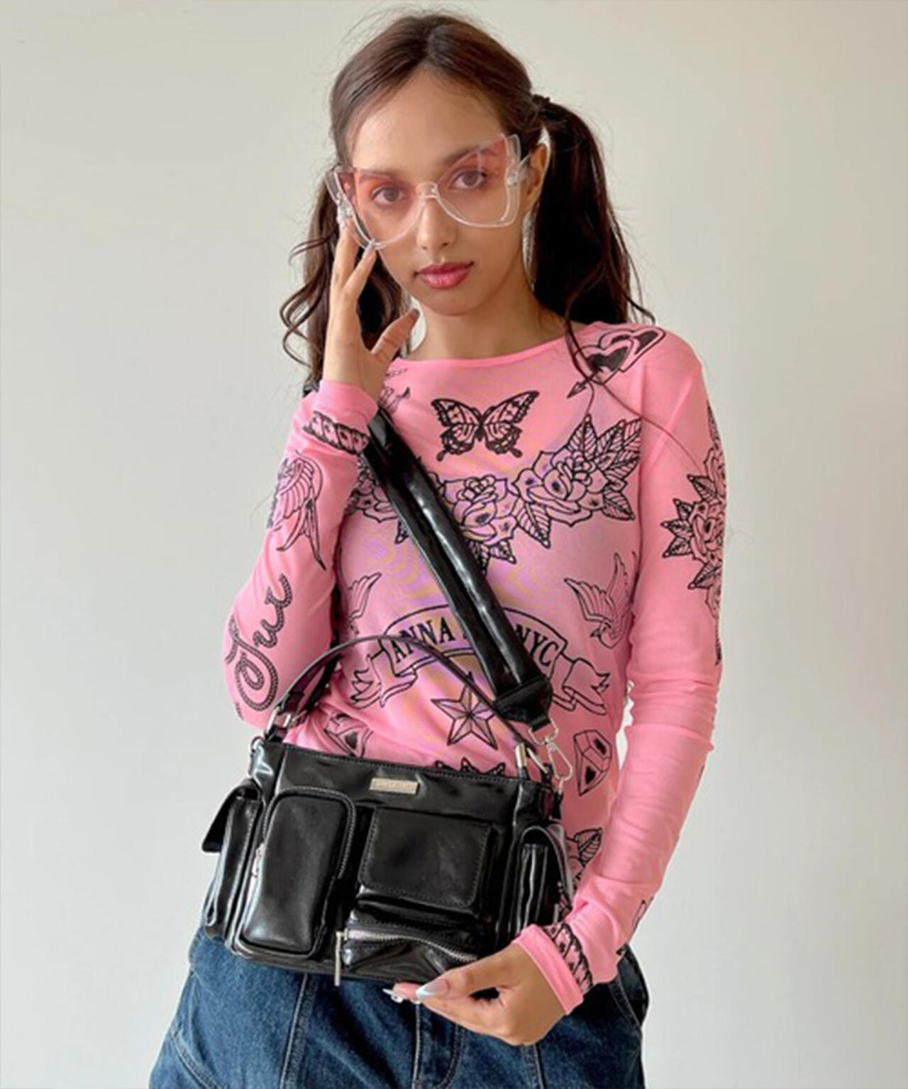 anna sui nyc/アナ スイ エヌワイシー/マルチポケットチビバッグ