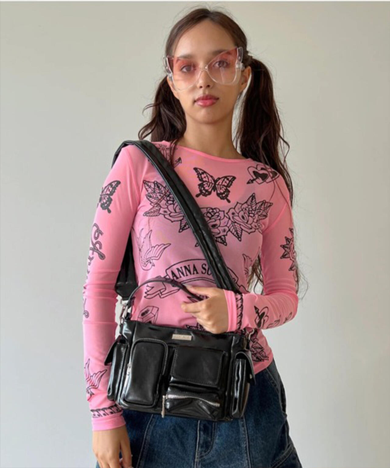 anna sui nyc/アナ スイ エヌワイシー/マルチポケットチビバッグ
