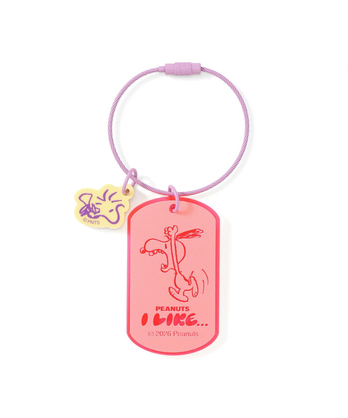 SNOOPY LEATHER COLLECTION/スヌーピーレザーコレクション/ワイヤー付ドックタグ