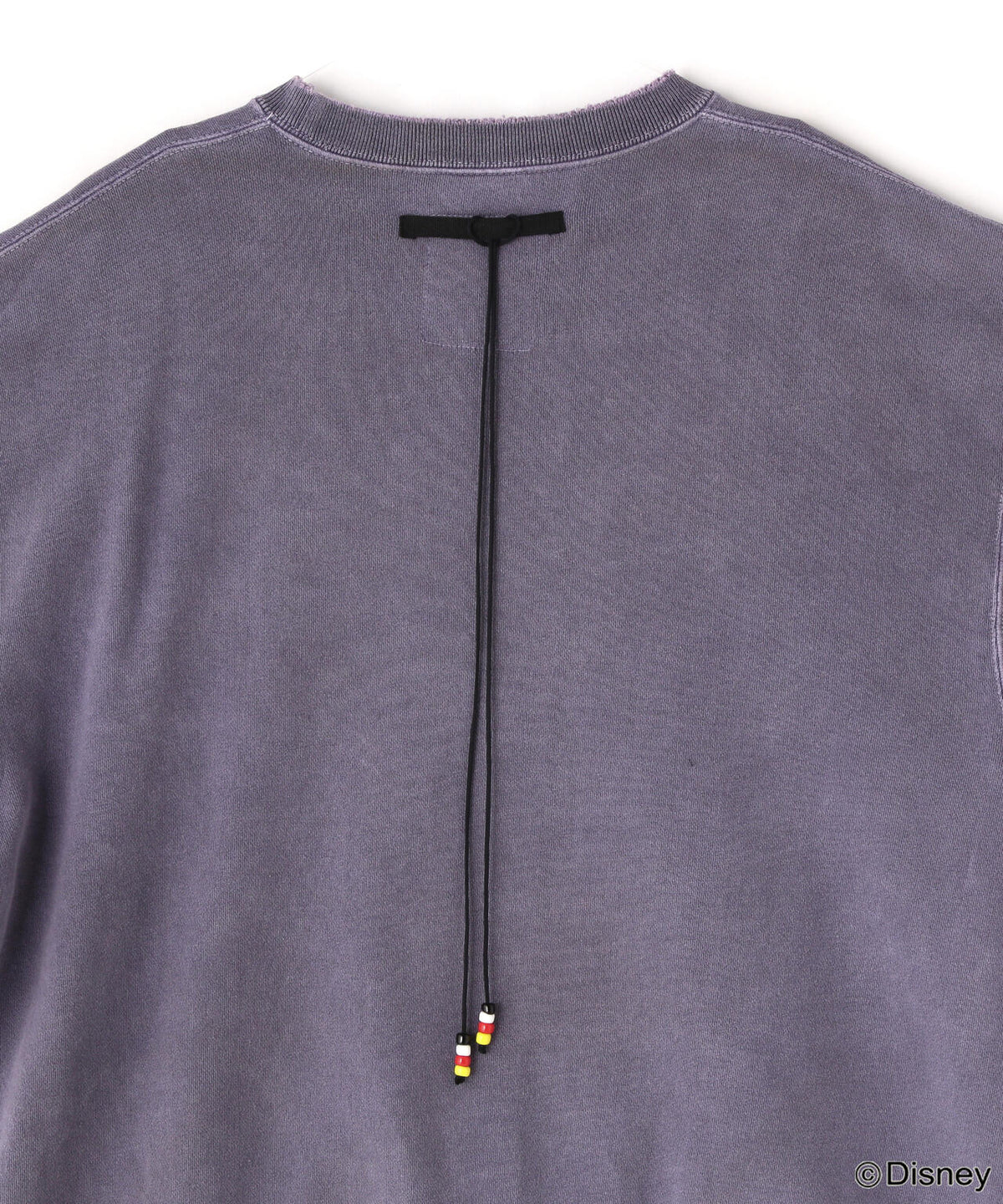 ANCELLM/ "MICKEY PRINT DAMAGE SWEAT SHIRT"