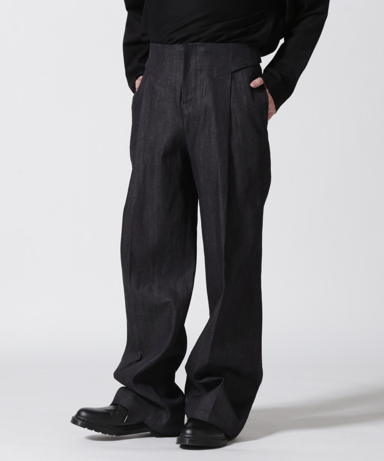 BIBLIOTHERK/ビブリオテーク/LOOSE DRESS TROUSERS