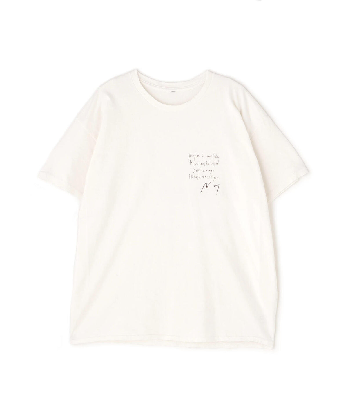 ANCELLM/アンセルム/MESSAGE T-SHIRT