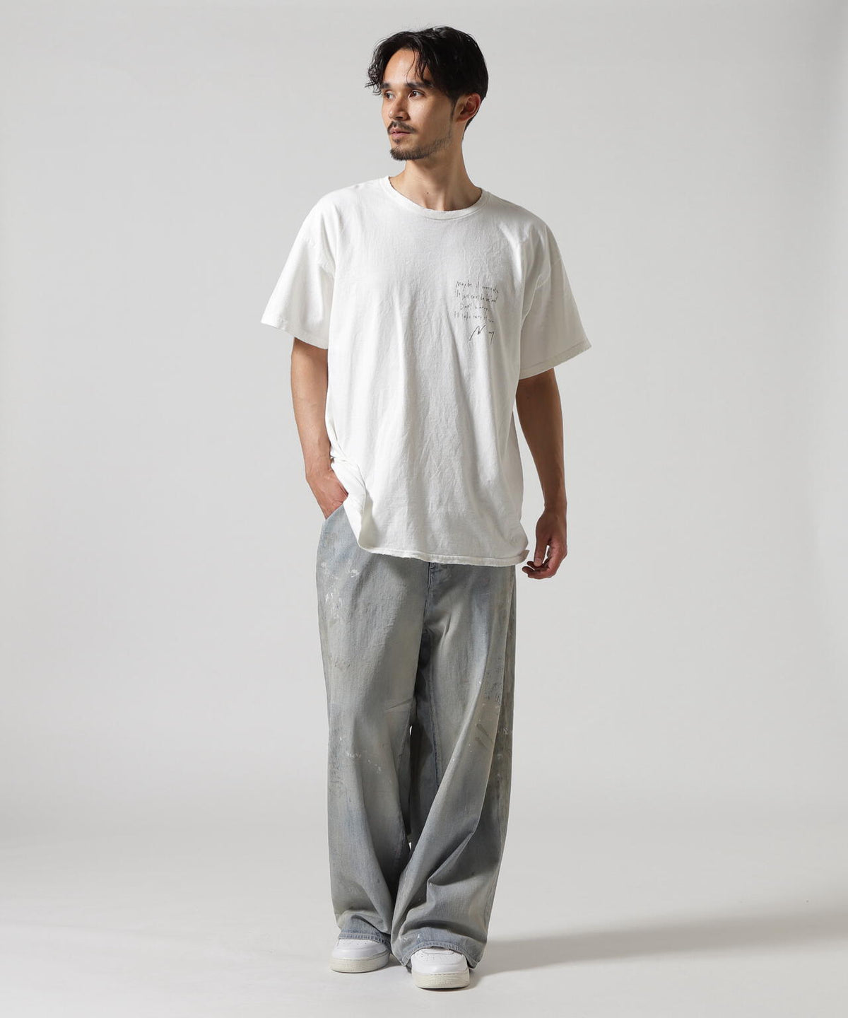 ANCELLM/アンセルム/MESSAGE T-SHIRT