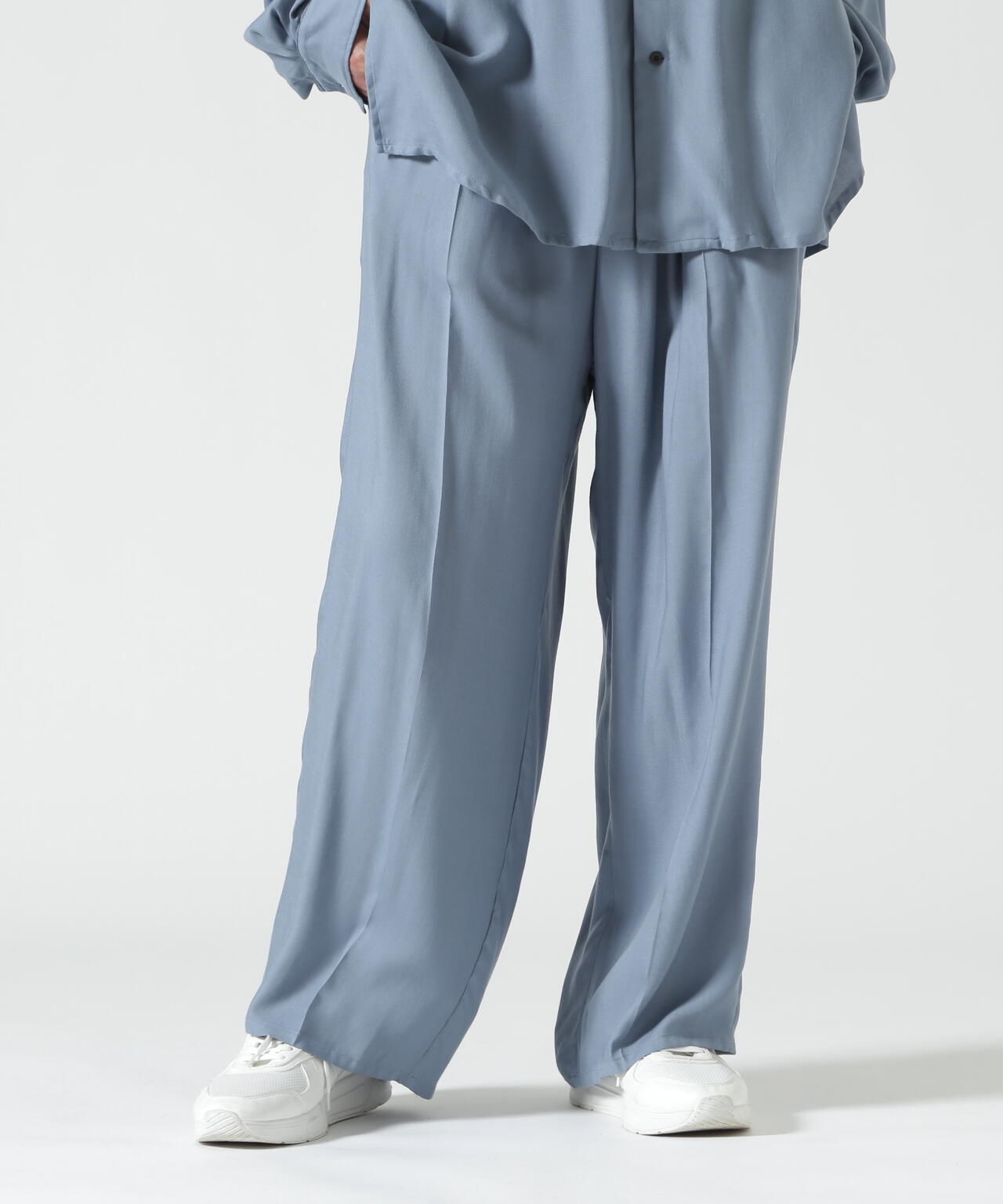 YOKE/ヨーク/Modal Twill Front Flat 1pleated Easy Trousers/YK26SS01216P