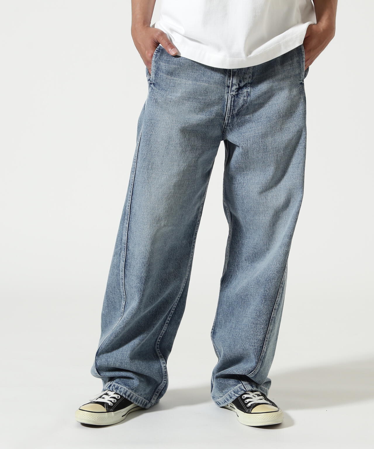 Toironier/トワロニエ/Draping Denim Trousers