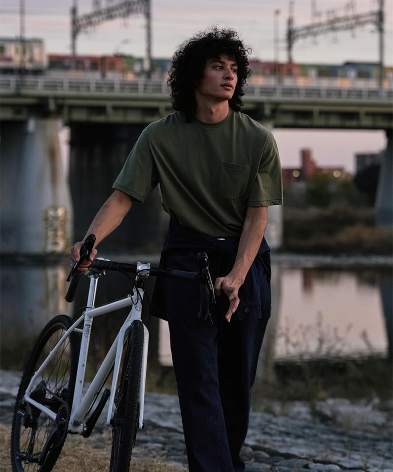 FOUNDOUR/ファウンダ/LOOSELY WOVEN DENIM WORKPT