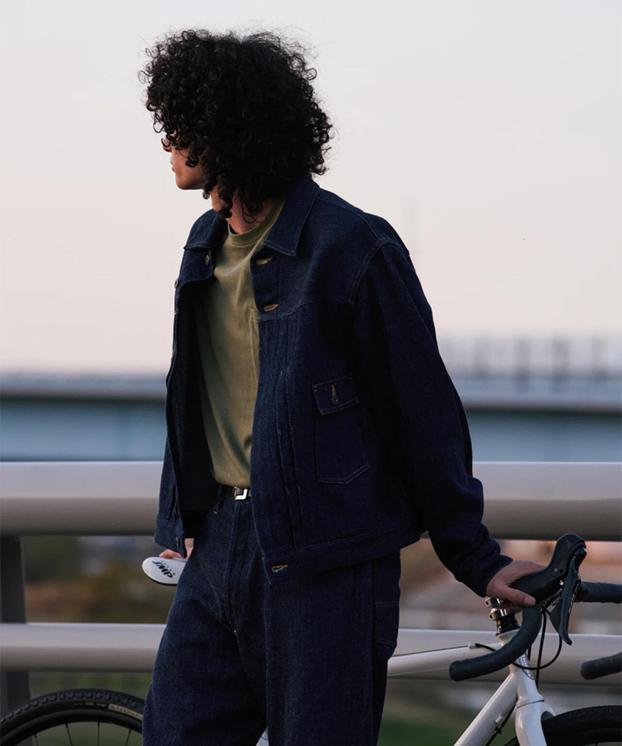 FOUNDOUR/ファウンダ/LOOSELY WOVEN DENIM WORKPT