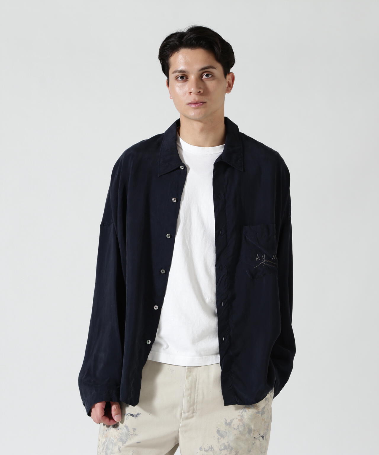 ANCELLM/アンセルム/EMBROIDERED SOUVENIR SHIRT/ANC-SH78
