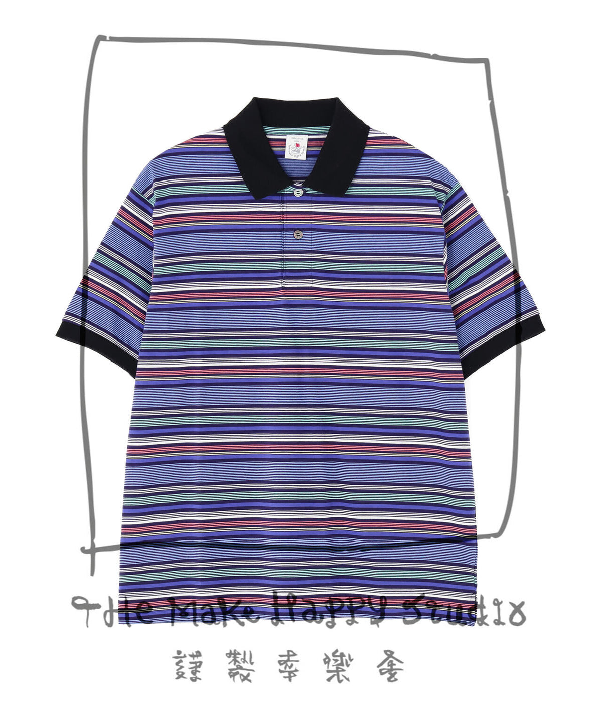 The Make Happy Studio/ザメイクハッピーストゥディオ/BODER POLO SHIRTS