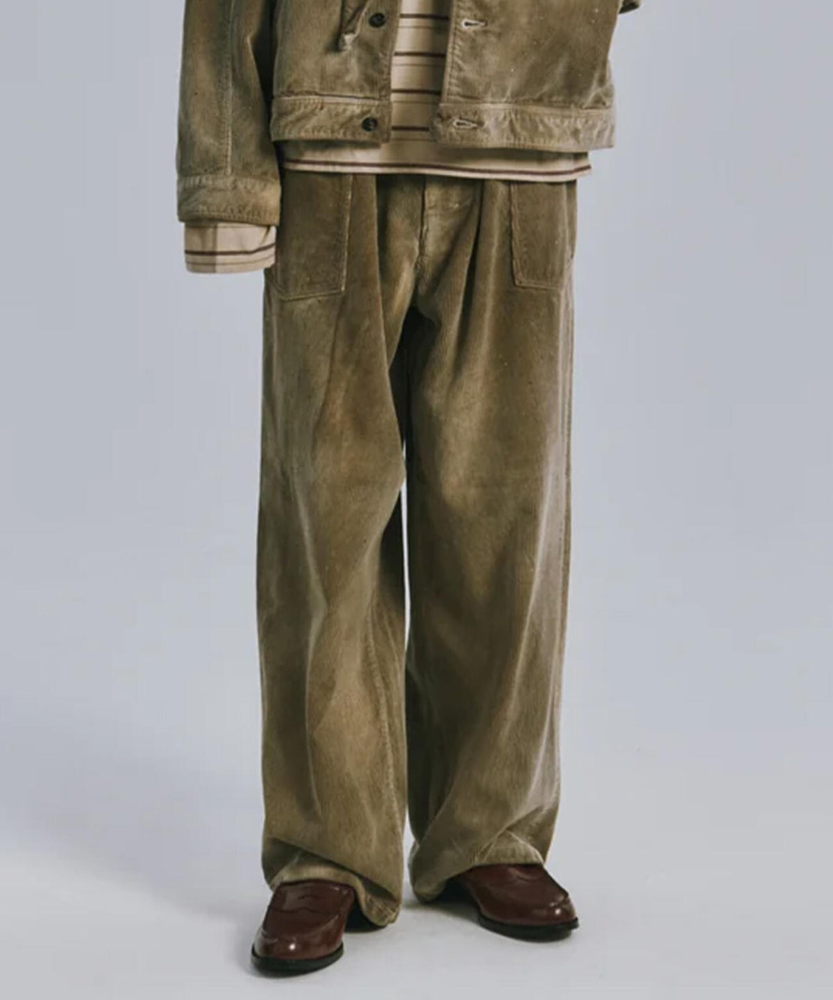 ANCELLM/アンセルム/AGING CORDUROY BAKER PANTS/ANC-PT129