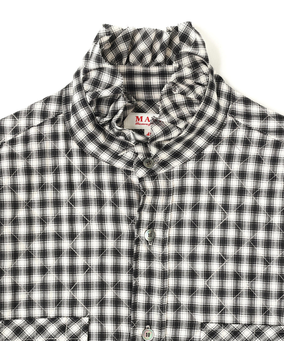 MASU/エムエーエスユー/PRINCE PUFFER PLAID SHIRT/M26H9SL004