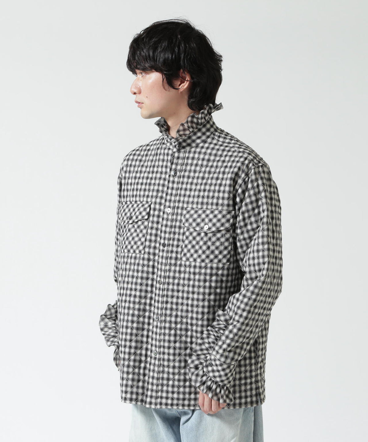 MASU/エムエーエスユー/PRINCE PUFFER PLAID SHIRT/M26H9SL004
