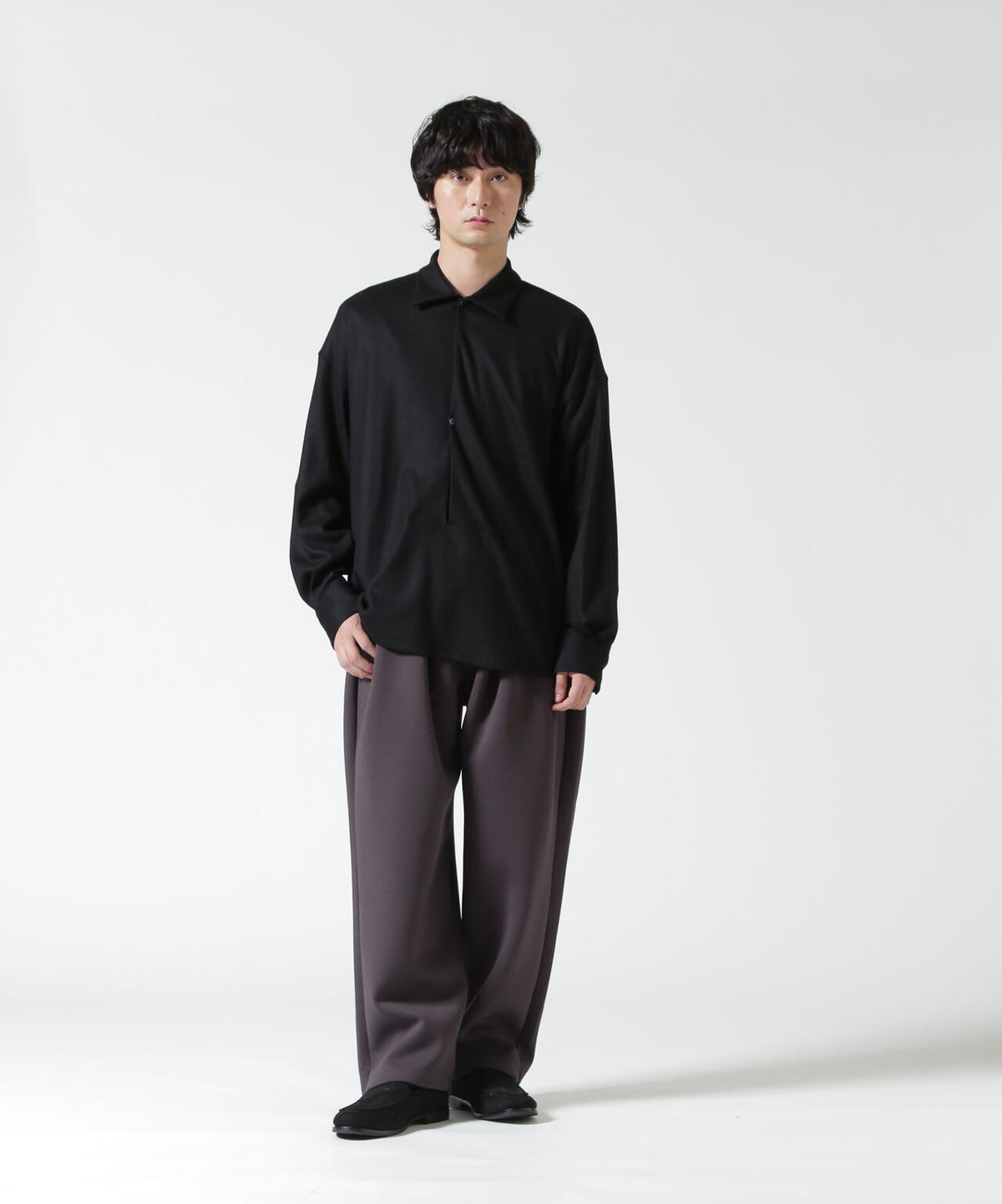 Toironier/トワロニエ/Merino Wool P/O Shirts