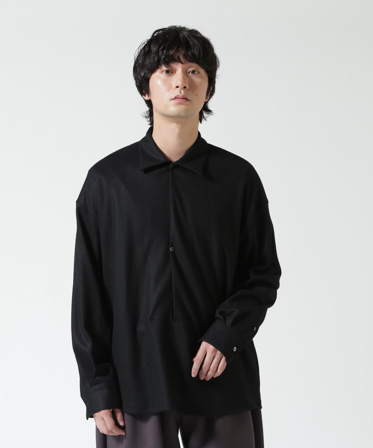 Toironier/トワロニエ/Merino Wool P/O Shirts