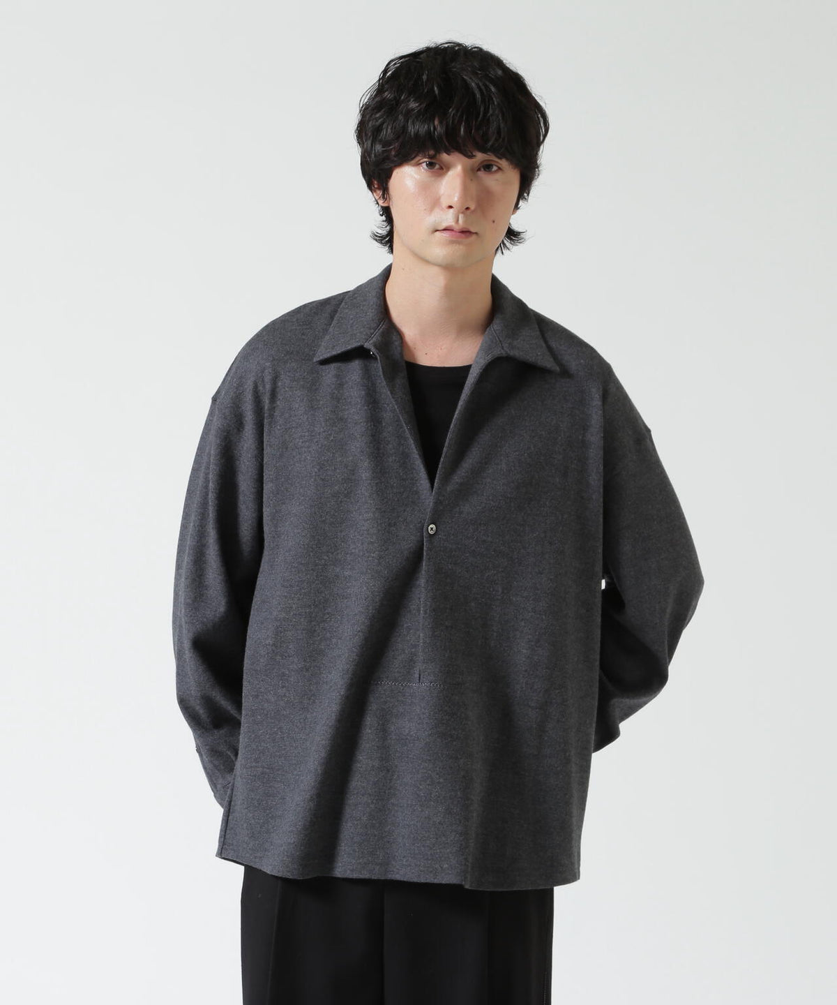 Toironier/トワロニエ/Merino Wool P/O Shirts