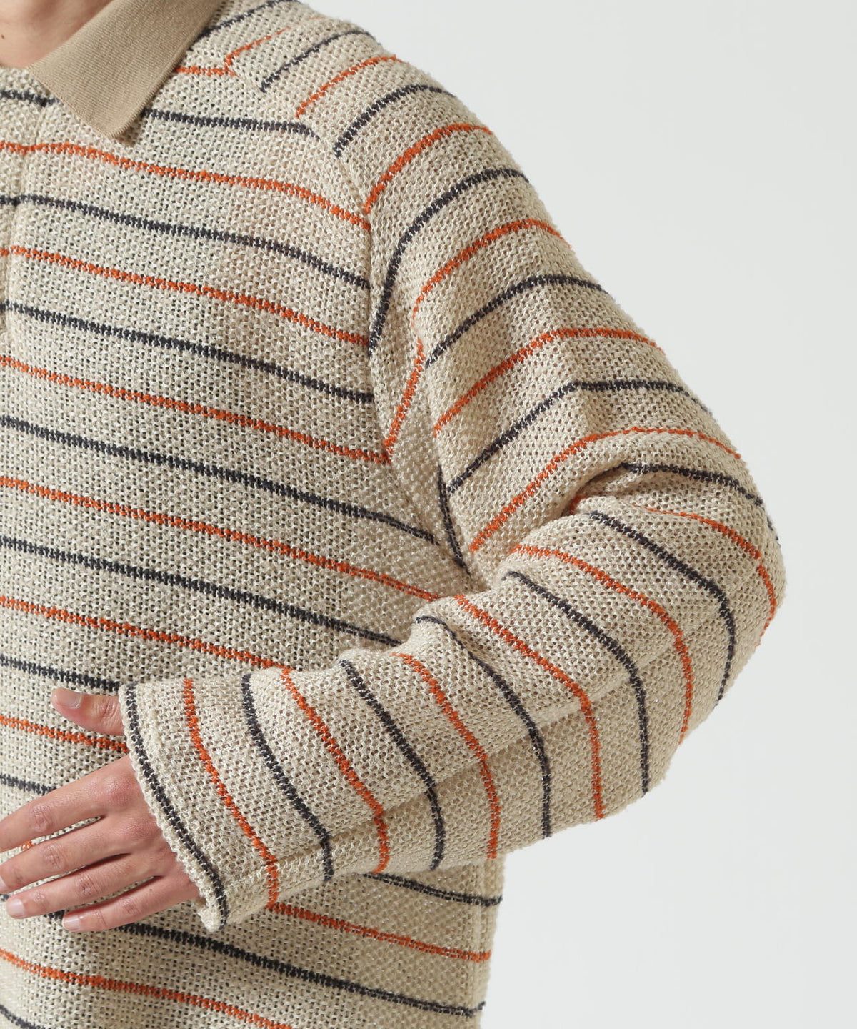 ANCELLM/アンセルム/CUT BORDER SKIPPER SHIRT/ANC-CT182