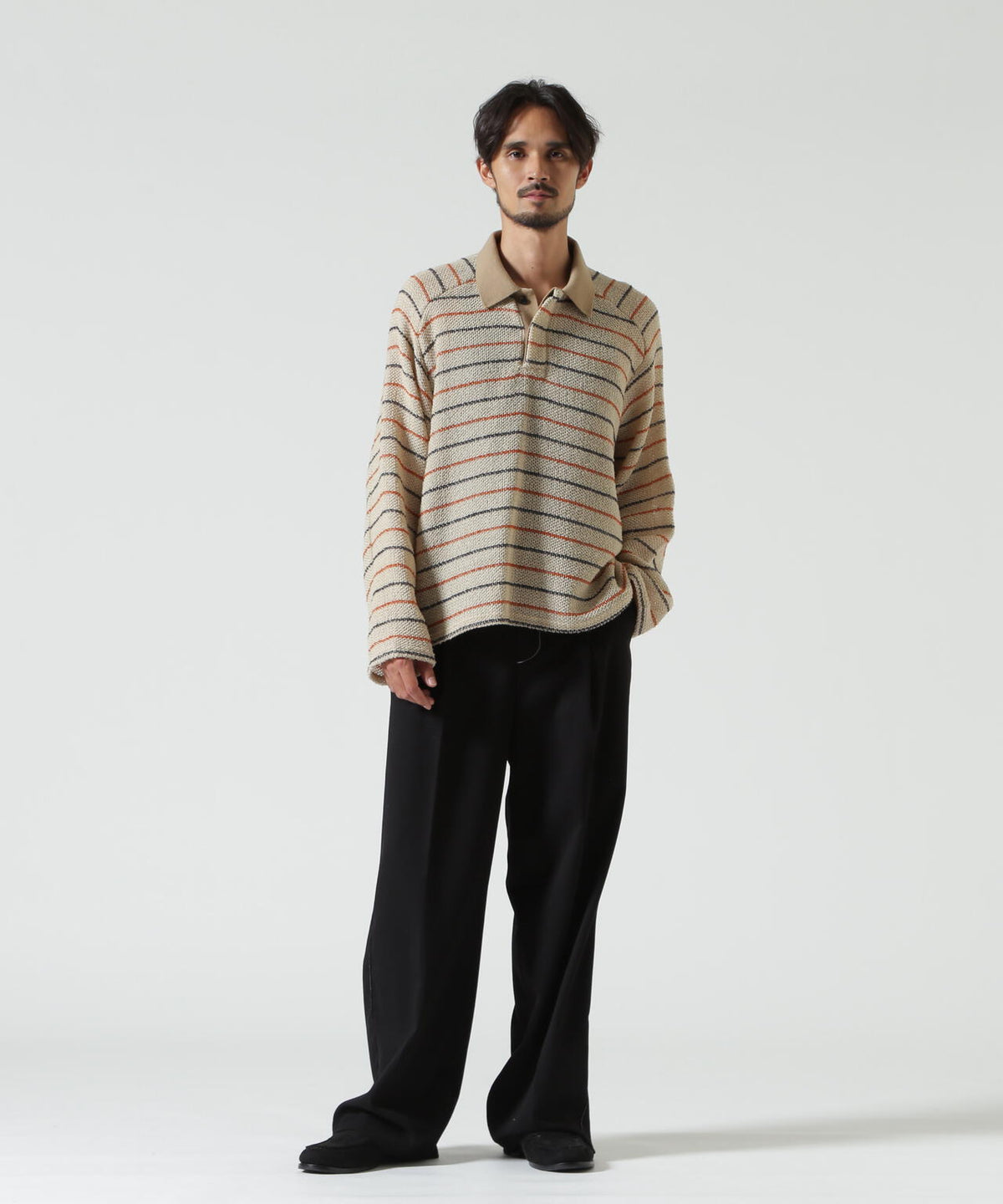 ANCELLM/アンセルム/CUT BORDER SKIPPER SHIRT/ANC-CT182