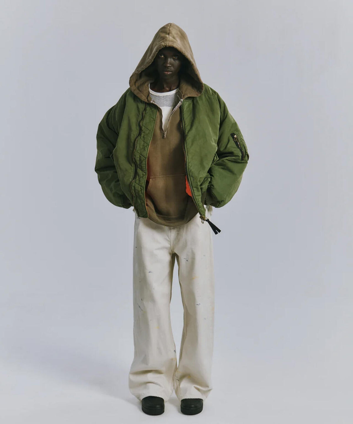 ANCELLM/アンセルム/AGING BOMBER JACKET/ANC-JK93
