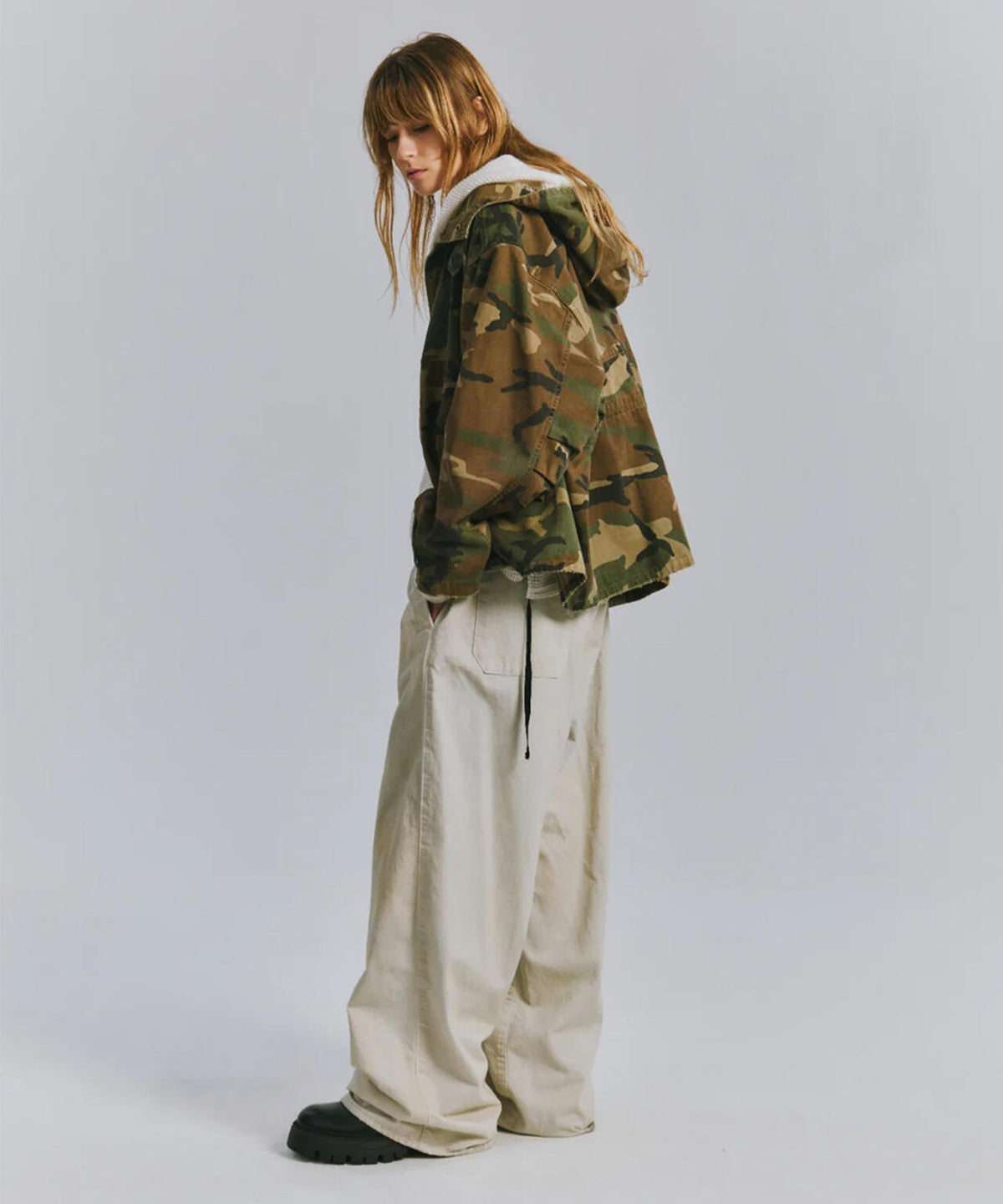ANCELLM/アンセルム/CAMO OVER HOODIE/ANC-SH111