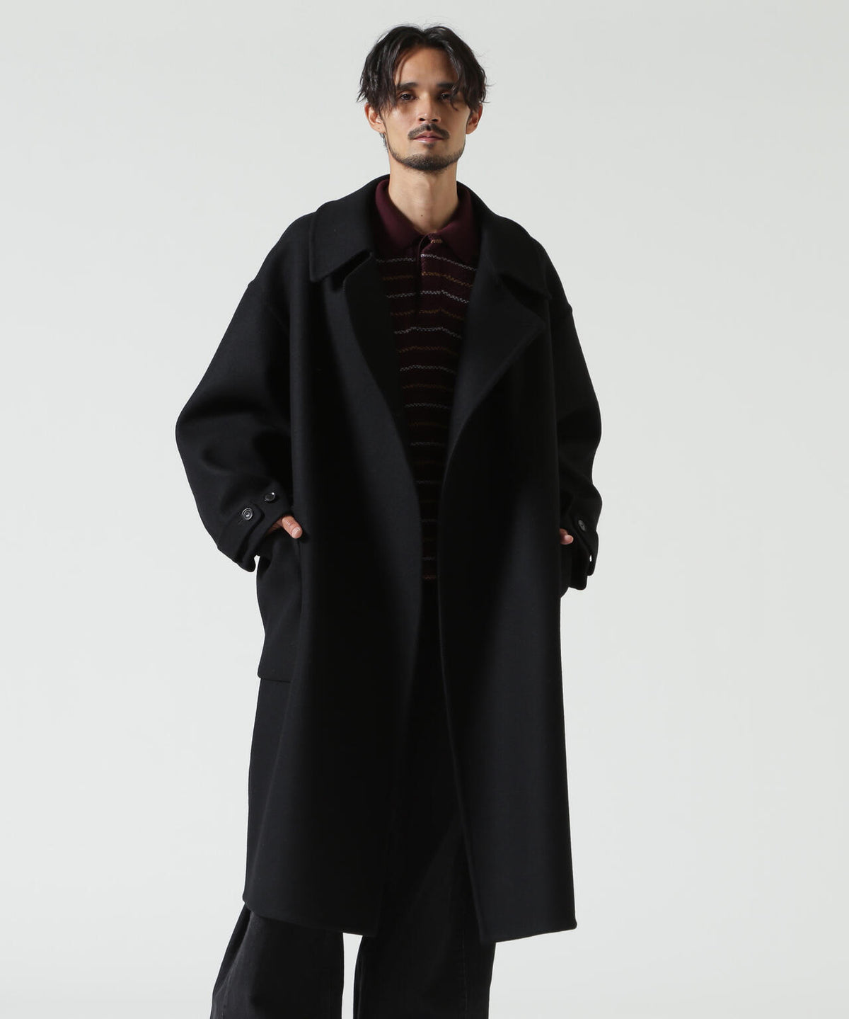 YOKE/ヨーク/Wool Cashmere Double Breasted Rever Coat/YK26FW01317C