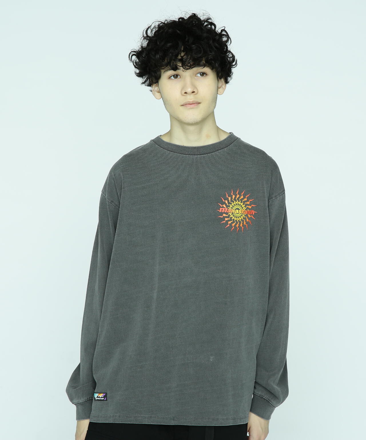 MANASTASH/マナスタッシュ/PUMICE L/S TEE MTN BURST