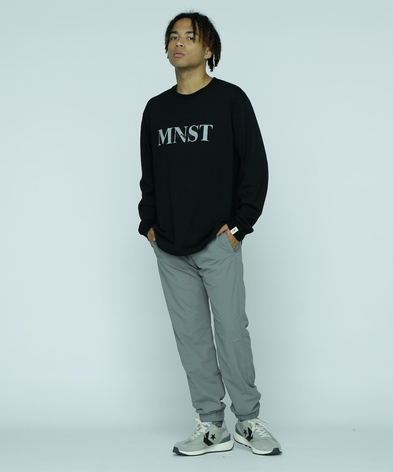 MANASTASH/マナスタッシュ/MNST LOGO L/S TEE/ロゴロングスリーブTシャツ