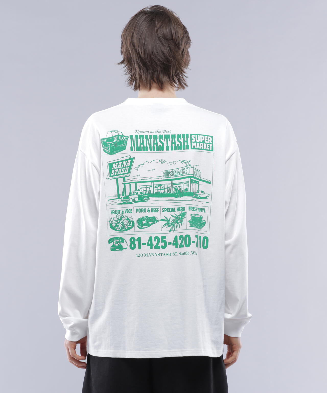 MANASTASH/マナスタッシュ/CiTee L/S SUPERMARKET