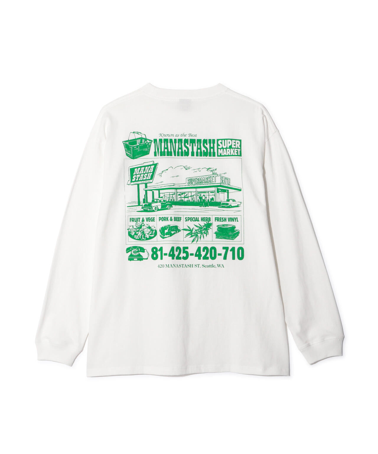 MANASTASH/マナスタッシュ/CiTee L/S SUPERMARKET