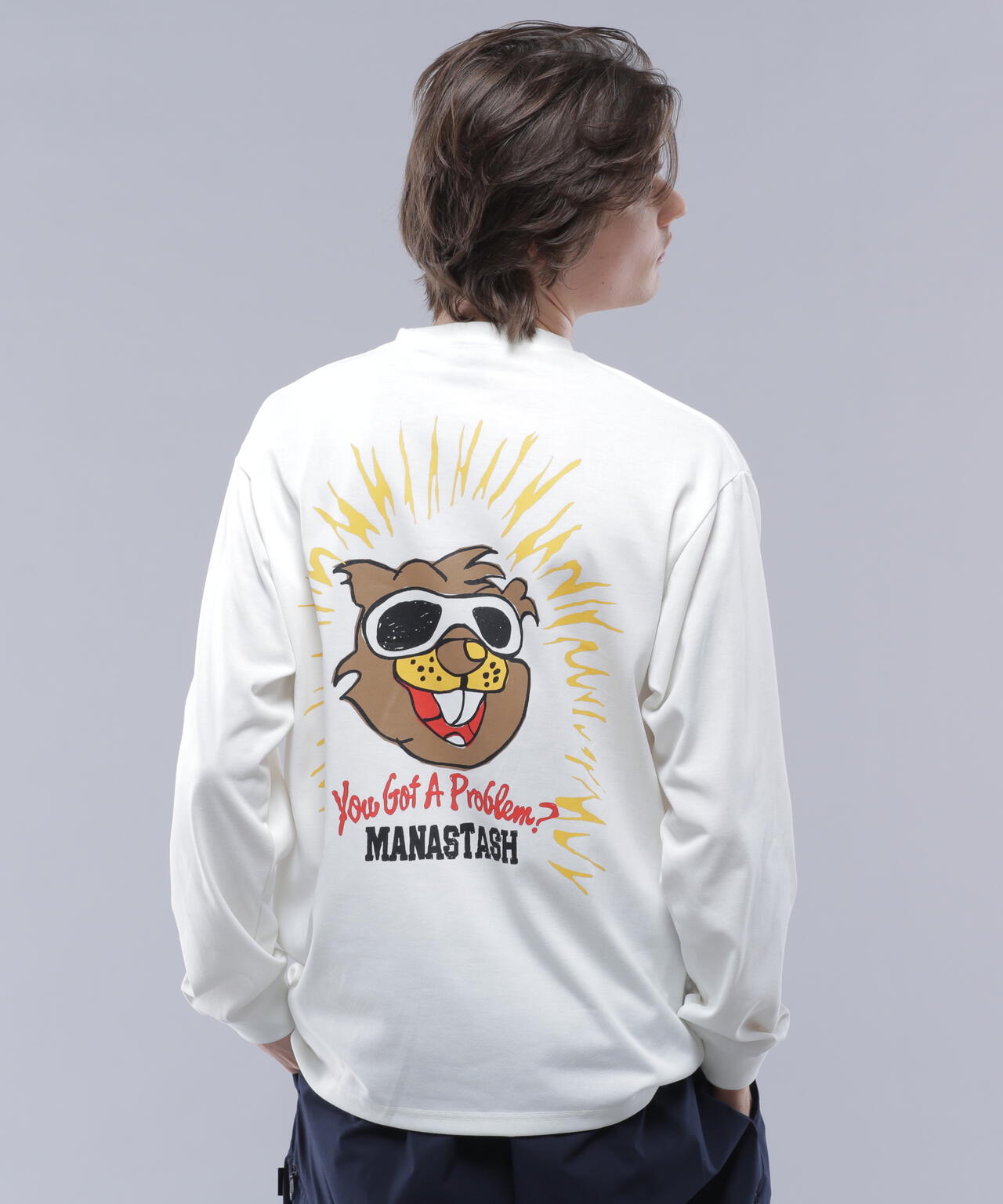 MANASTASH/マナスタッシュ/RE:POLY L/S TEE BEAVER