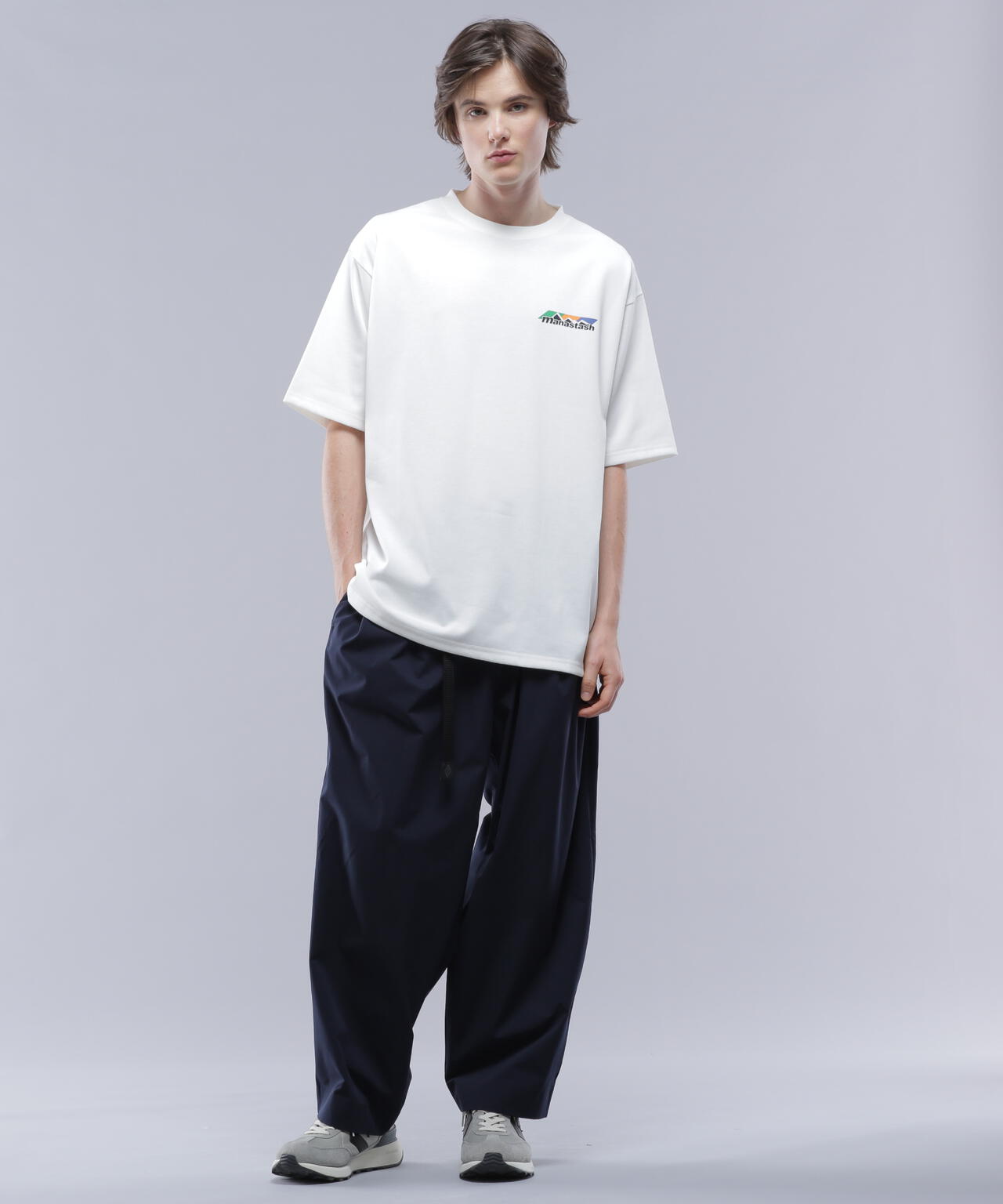 MANASTASH/マナスタッシュ/RE:POLY TEE SCHEME LOGO