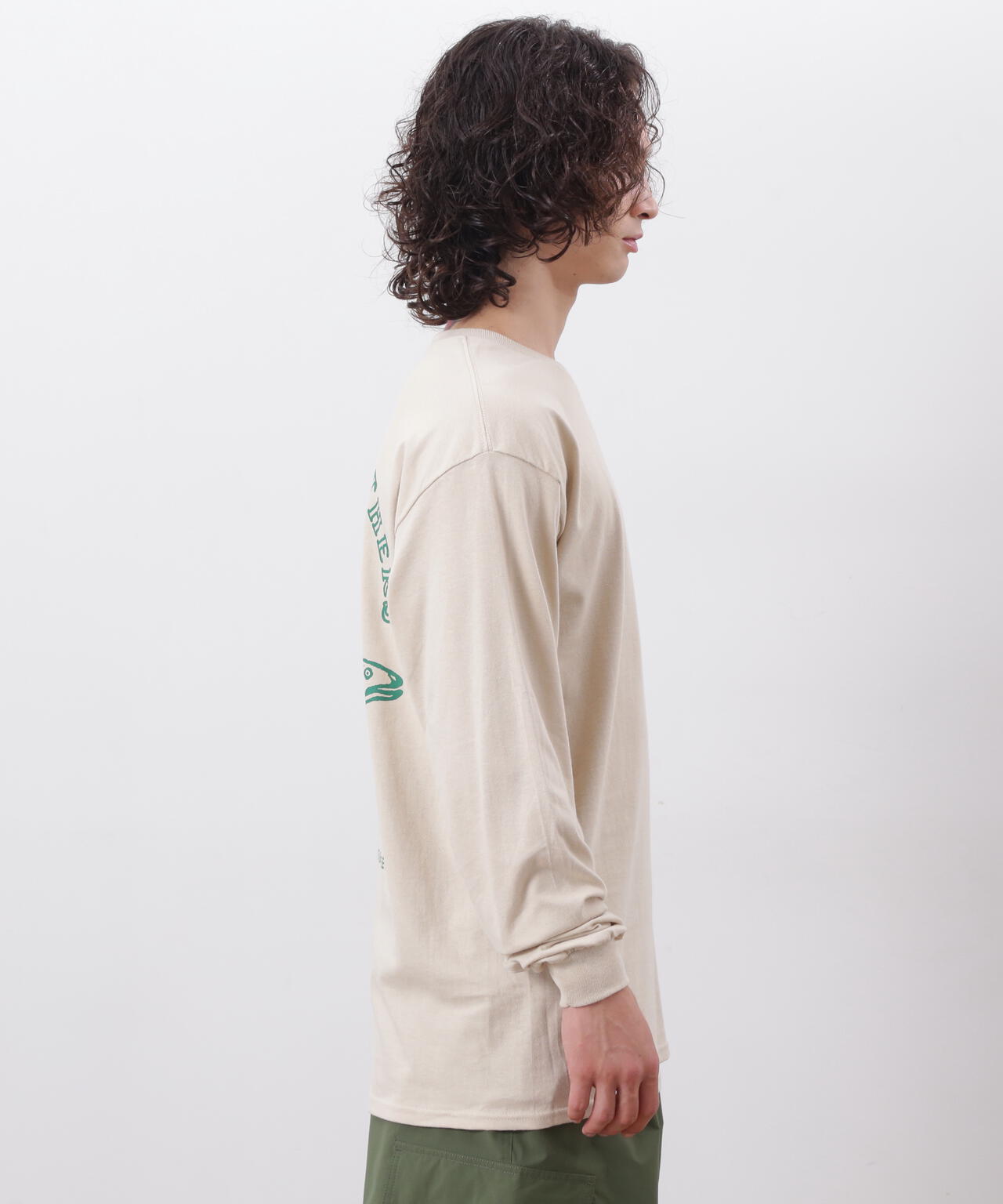 MANASTASH/マナスタッシュ/L/S TEE SALMON/ロングスリーブTシャツ サーモン