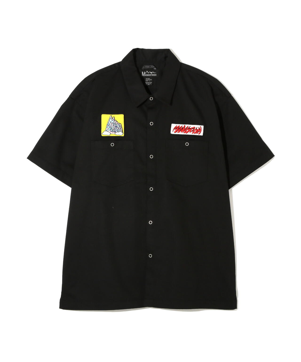 MANASTASH/マナスタッシュ/PATCHED LOGO WORK SHIRTS